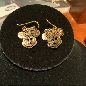 Disney Gold Mickey Mouse Earrings Dangle Style